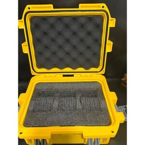 Invicta Yellow Hard Case Watch Box‎ Storage Protective Travel